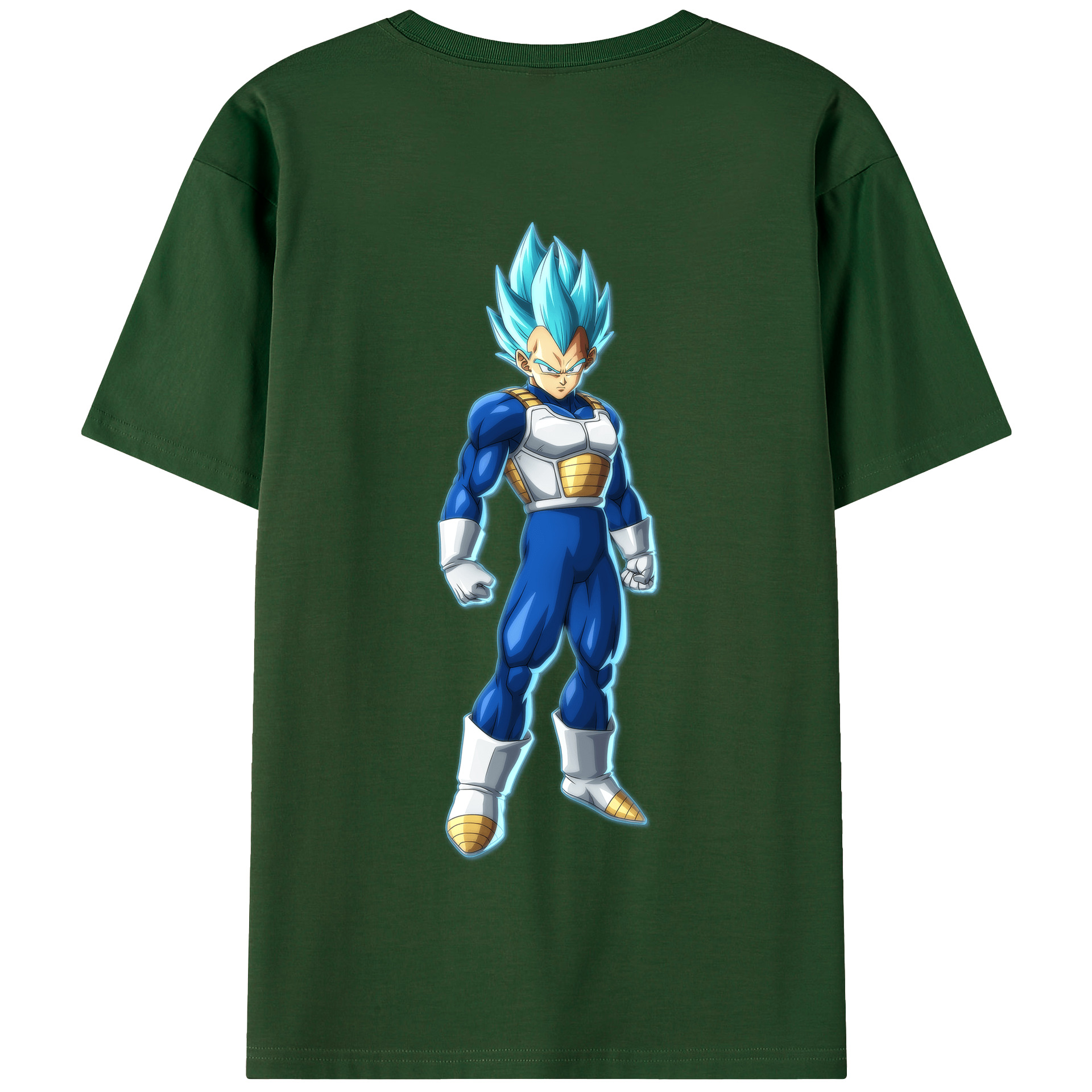 （画像用） ドラゴンボール ベジータ四世（Bejīta Yonsei）DRAGON BALL Vegeta IV 綿100％半袖Tシャツ（背面プリント）